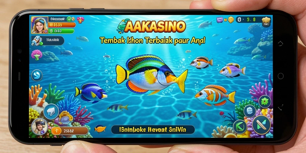 Gameplay seru menembak ikan di AAKASINO yang penuh warna.