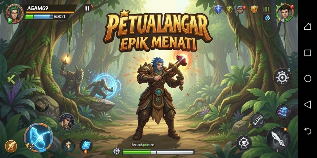 Tampilan gameplay AGAM69 yang menakjubkan penuh aksi.