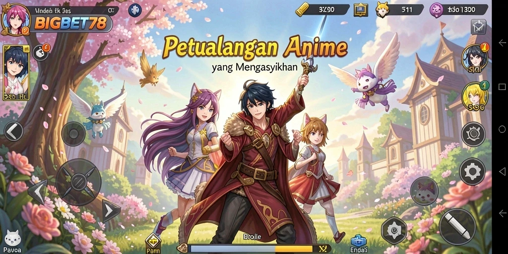 Tangkapan layar BIGBET78 menampilkan karakter Anime dalam pertempuran yang menarik.