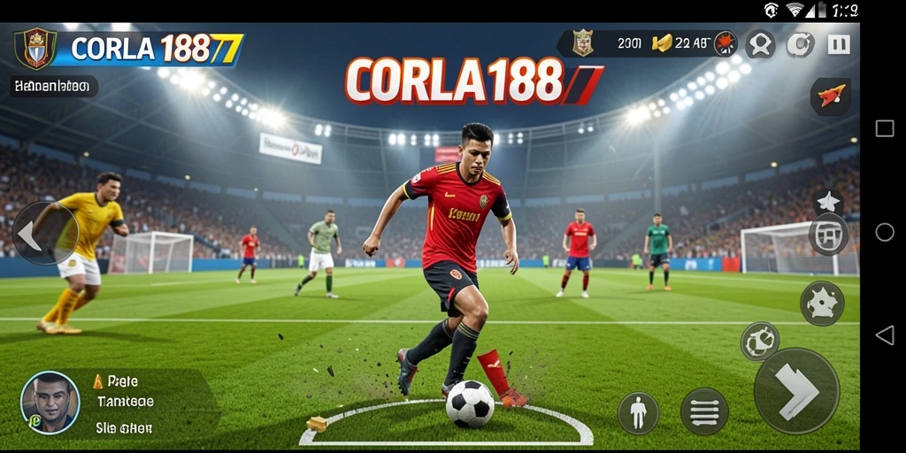 Tampilan gameplay menarik dari CORLA188 dengan aksi olahraga yang mendebarkan.
