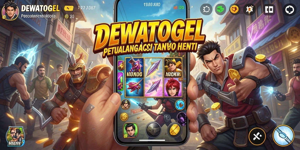 Tangkapan layar menampilkan aksi mendebarkan dari permainan DEWATOGEL.