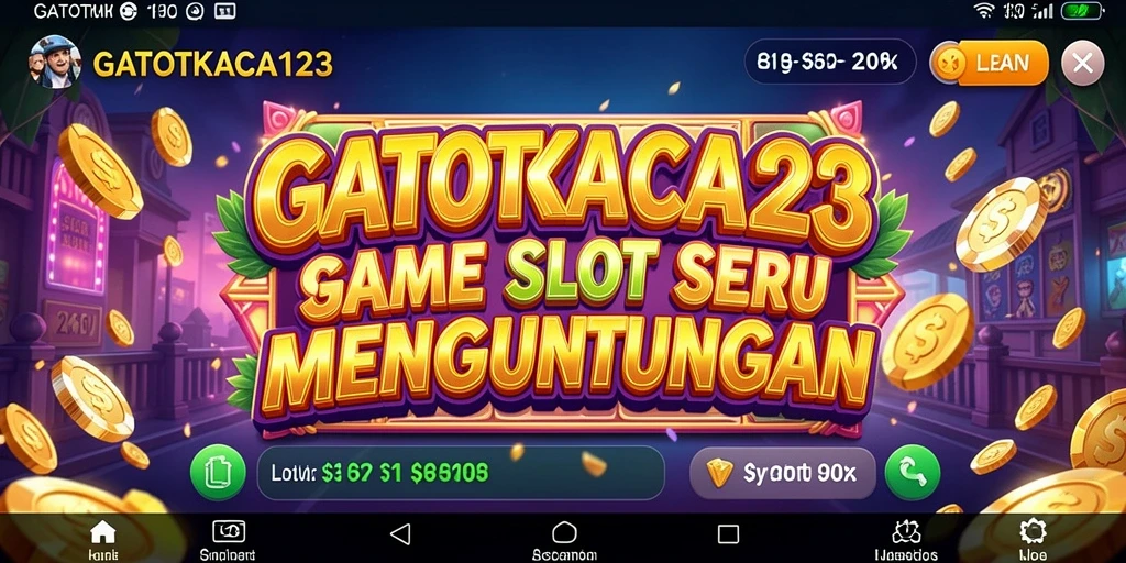 Screenshot gameplay GATOTKACA123 menampilkan gulungan slot yang menyenangkan.