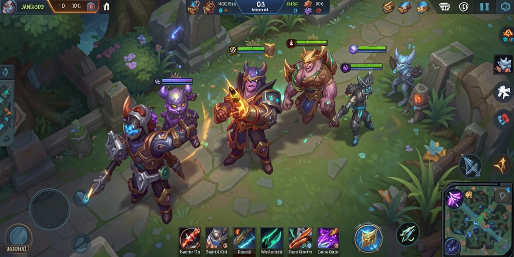 Screenshot gameplay JANDA303 yang memperlihatkan pertempuran seru
