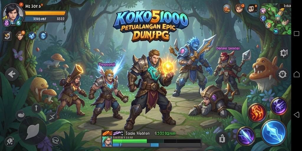 Tampilan gameplay KOKO5000 yang menarik dalam petualangan RPG.