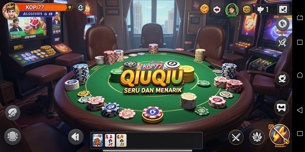 Tampilan gameplay QiuQiu yang menarik di KOPI77.