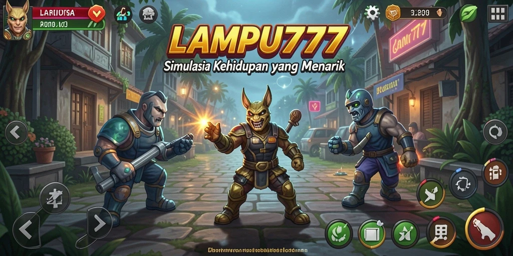 Tampilan gameplay seru dan interaktif dalam LAMPU777.