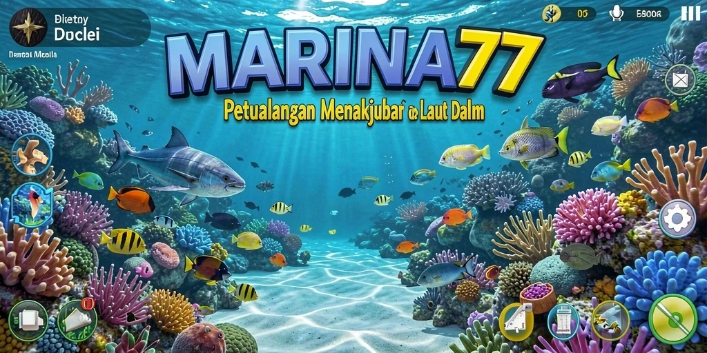 Gameplay <strong>MARINA77</strong> menampilkan petualangan bawah laut yang memukau.