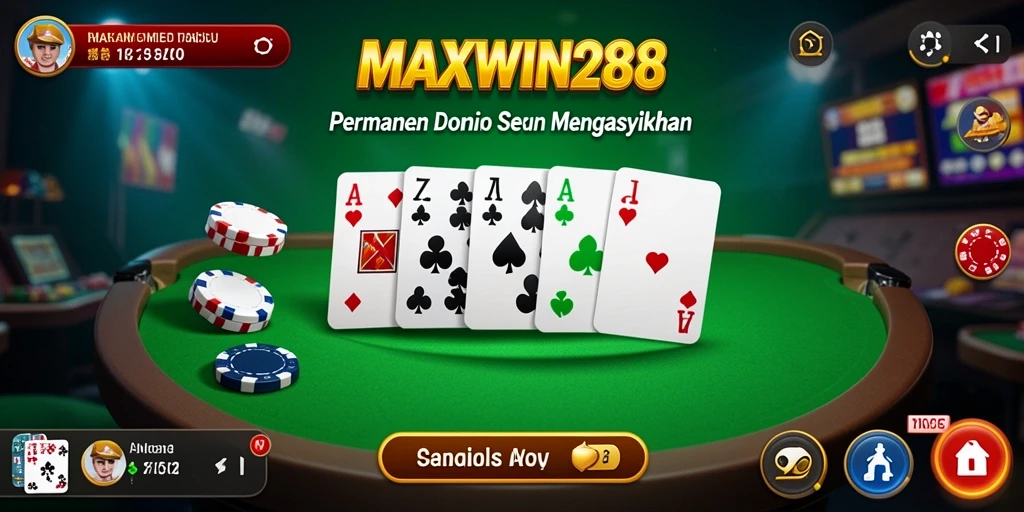 Tampilan gameplay domino yang menarik dan interaktif.
