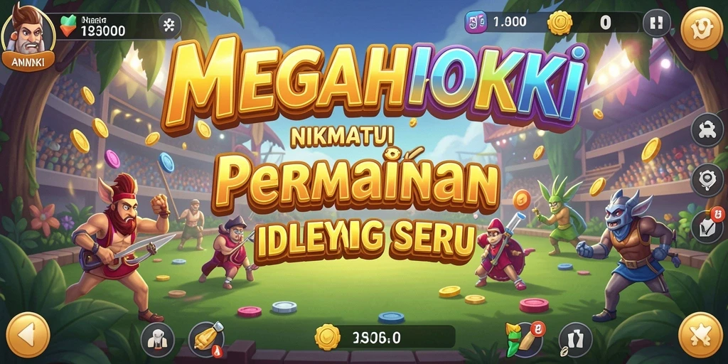 Tampilan gameplay <strong>MEGAHOKI</strong> yang menarik dengan elemen Idle.