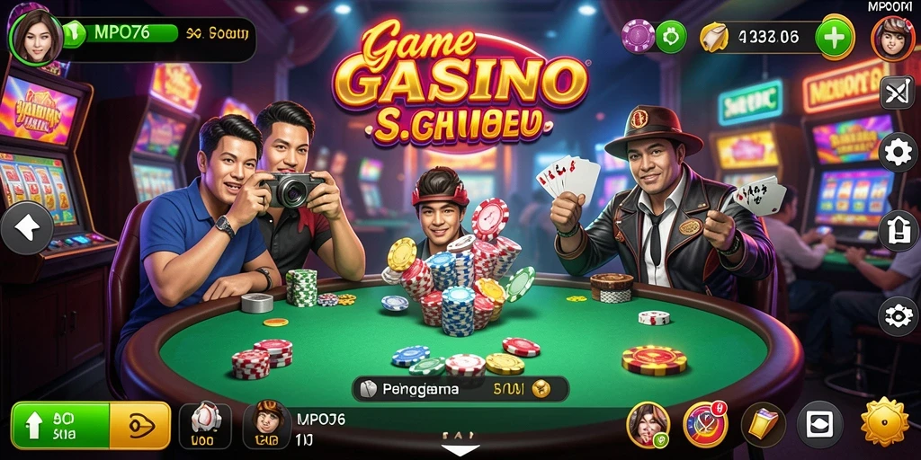 Tampilan gameplay menarik di MPO76 menunjukkan keseruan permainan Kasino.