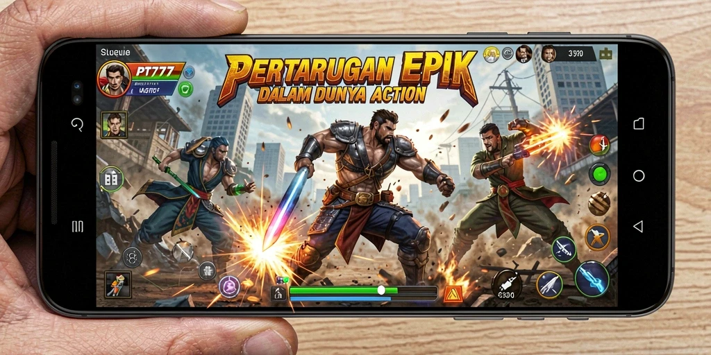 Tampilan gameplay PT777 yang mendebarkan dan penuh aksi.