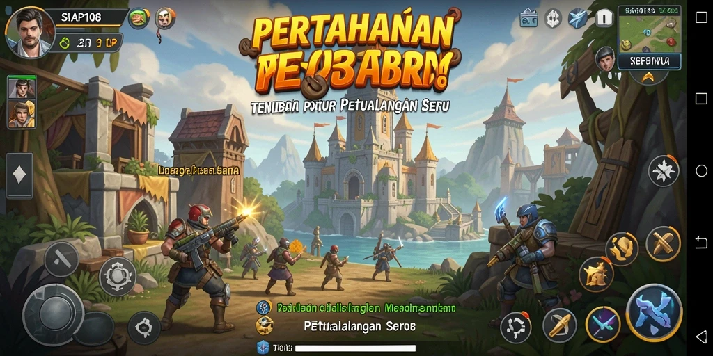 Tampilan gameplay SIAP108 yang mendebarkan dalam strategi Tower Defense.