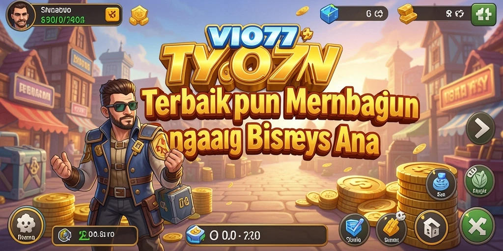 Screenshot gameplay VIO77 menampilkan elemen Tycoon yang unik.